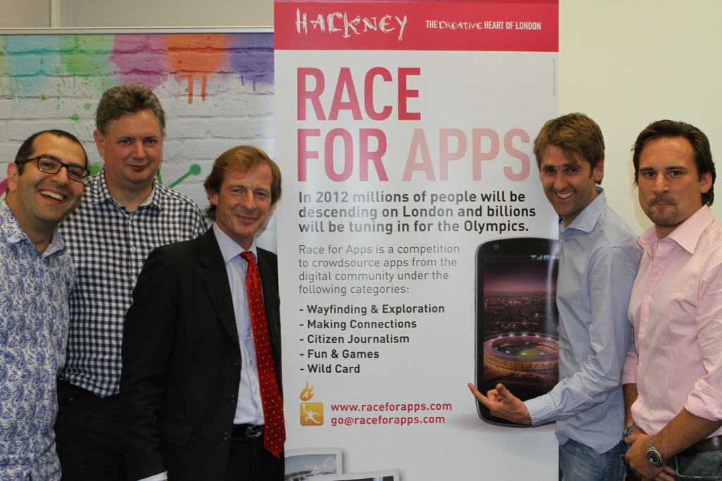 The Race for Apps team, L-R: Kam Star, Steve Price, Guy Nicholson, Duncan Ray, Dominic Palframan